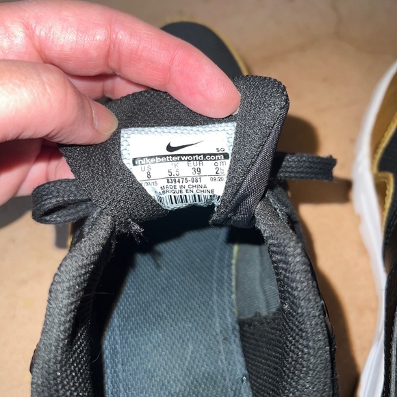 NIKE 2016 AIR MAX 1 ULTRA ESS NFL METALLIC GOLD W 8 SAFARI ANIMAL 90 - Picture 4 of 9